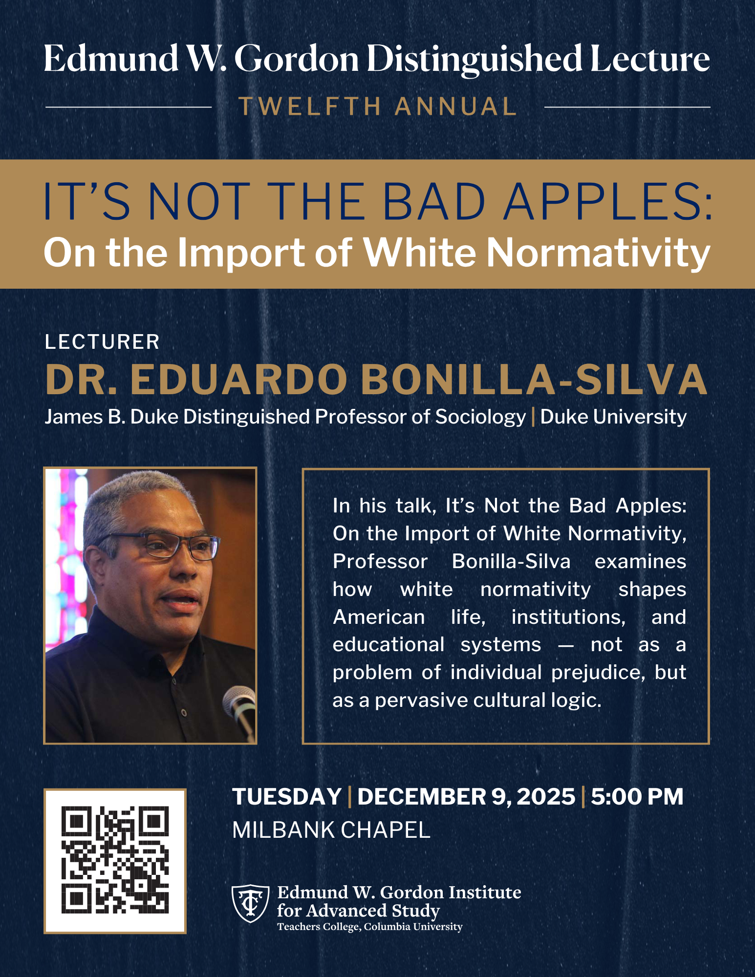 12th Annual Gordon Distinguished Lecture