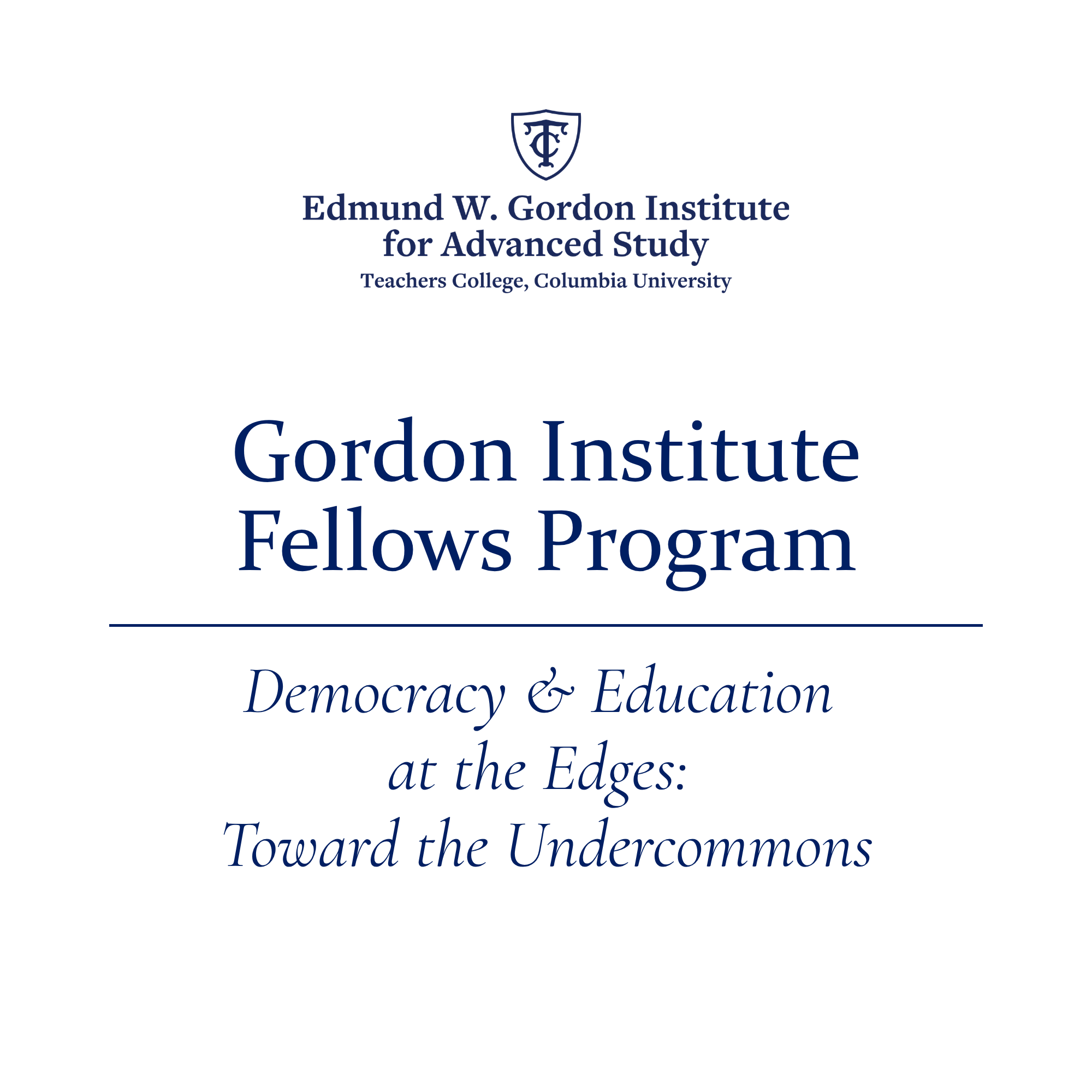 Gordon Institute Fellows Program sign